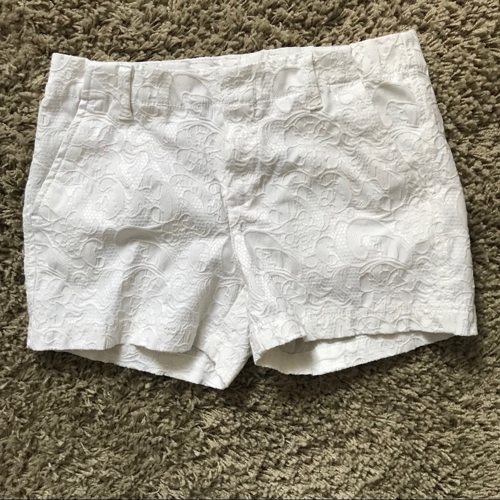 White Lace Shorts